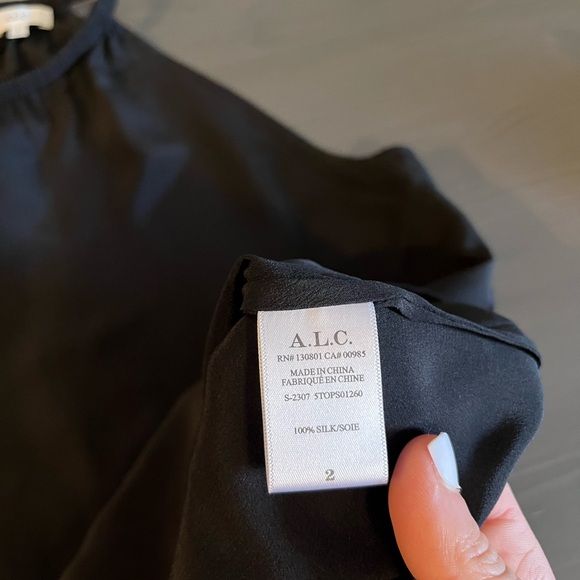 A.L.C Kinsa Silk Halter Neck Tank - Picture 9 of 9